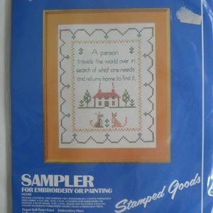 Vogart Crafts Sampler for Embroidery Cross Stitch or Painting 8761A NEW SEALED